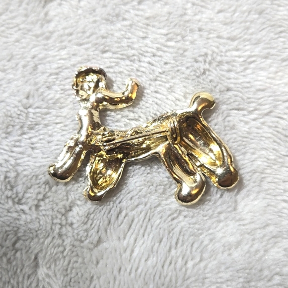 #287 VINTAGE Poodle brooch pin - Picture 4 of 4
